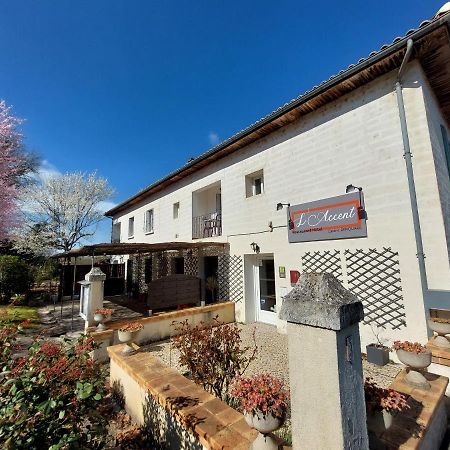 L'Accent - Hotel 2 Etoiles Et Restaurant - Logis Hotels Astaffort Kültér fotó